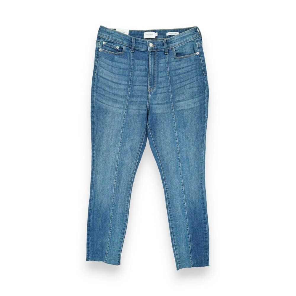 NWT True Craft High-Rise Skinny‎ Jean Released Step Frayed Size 13 Women's Blue